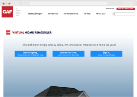 GAF virtual home remodeller